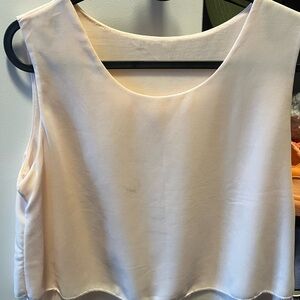 Elegant Cream Sleeveless Top